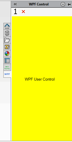 Custom controls rendered in Task Pane