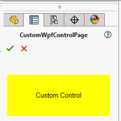 WPF control hosted in the Property Manager Page
