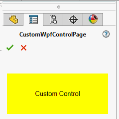 Custom Control Wpf Or Windows Forms In Solidworks Property Manager Page