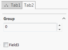 Controls grouped in Property Manager Page tabs